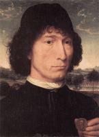 Memling, Hans - Portrait of a Man with a Roman Coin